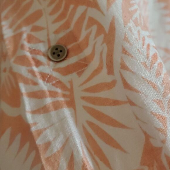 OCEAN & COAST sizeXL  100%linen button front shirt - Picture 5 of 7